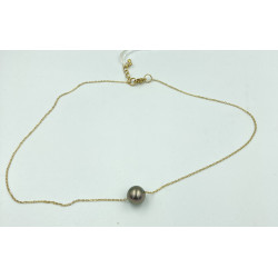 collier doré perle de tahiti